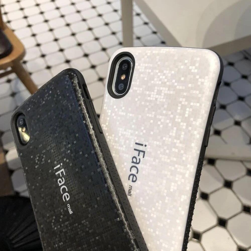 Sinbeda роскошный iFace mall чехол мозаика дизайн для iPhone 6S 7 8 Plus ударопрочный бампер PC + TPU