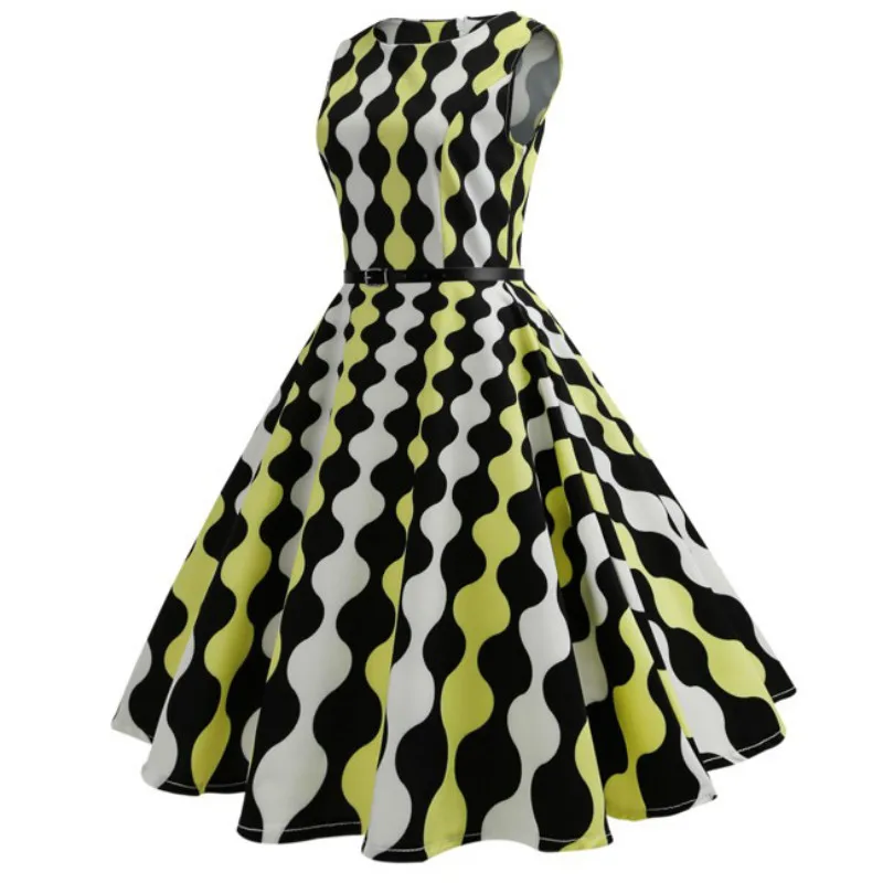2018 рокабилли Одри Хепберн Туника халат Повседневная одежда Vestidos 60s 50s винтажные