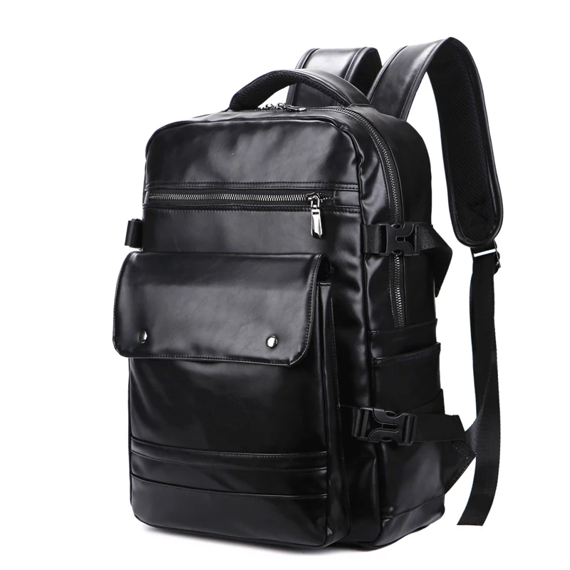 Мужской рюкзак мягкий полиуритановый материал Британский Ретро Модный