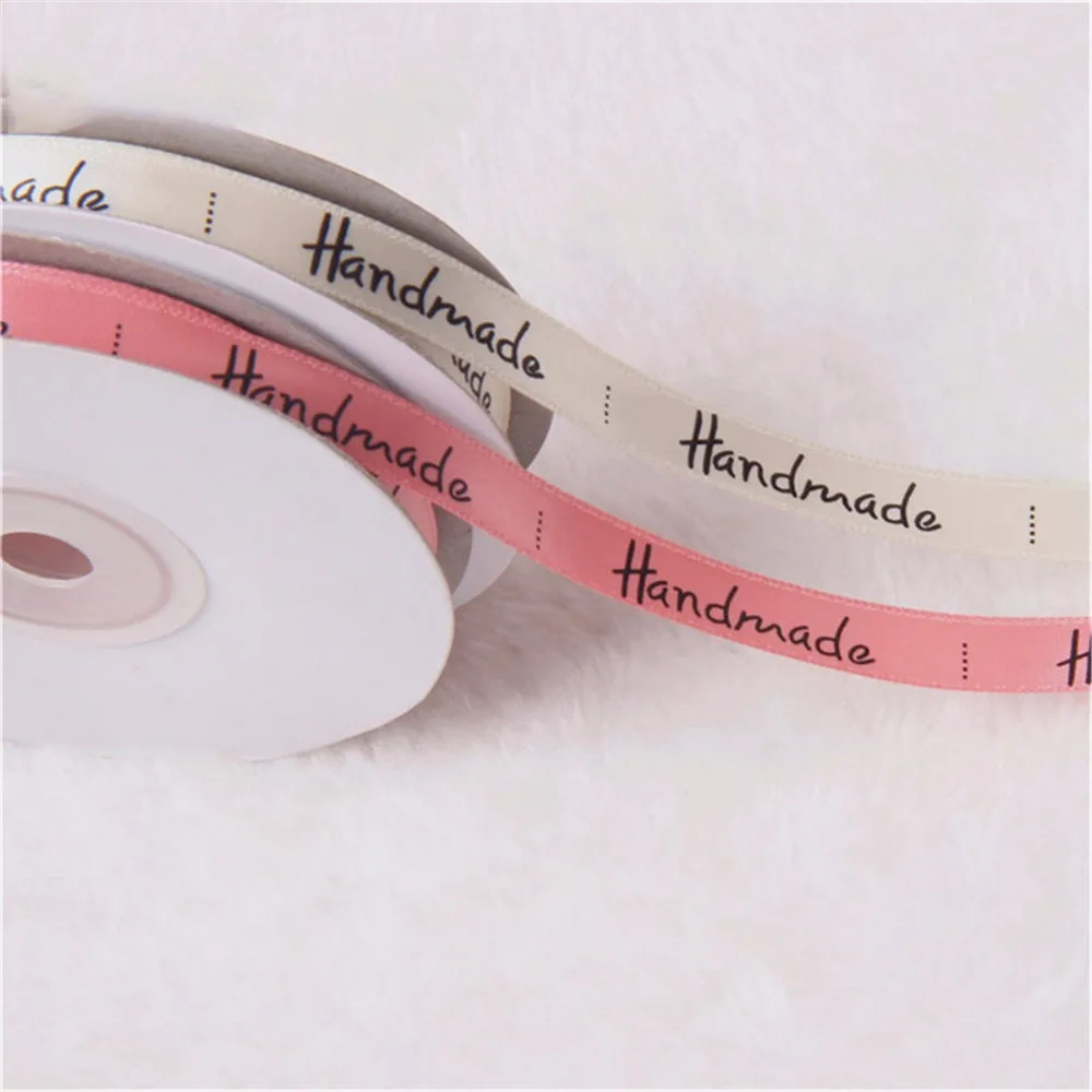 Шелковые атласные ленты ручной работы 10 мм 25 ярдов|Ленты для шитья| |