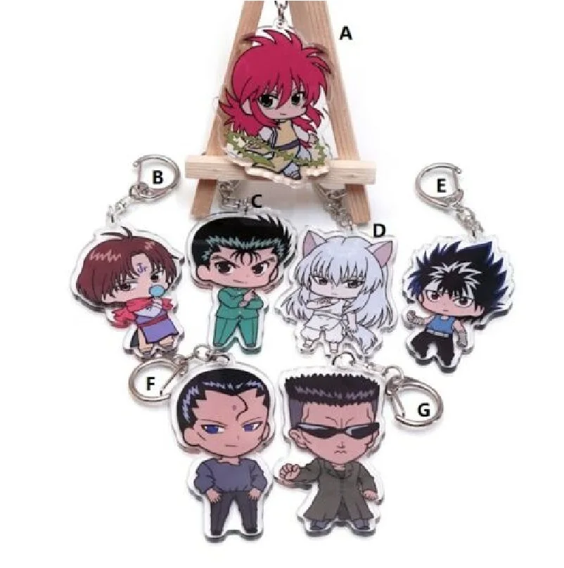 Аниме йюйю хакушо брелок для ключей на Хиеи Urameshi Юске гэнкай. акриловое волокно |