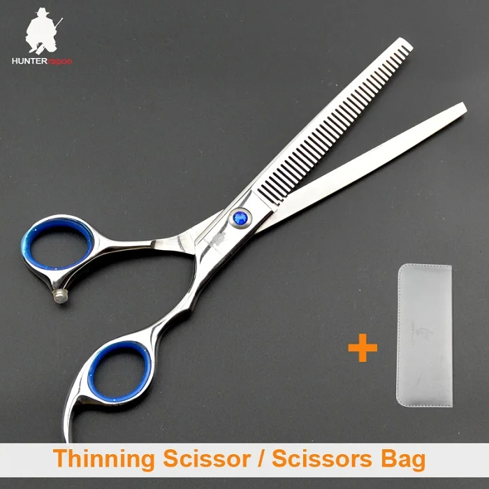 thinner and bag 30% Off HT9138 7 дюймов Pet Уход за лошадьми ножницы для собак и кошек стрижка истончение изогнутые ножницы для домашних животных, ножницы для стрижки волос - Цвет: thinner and bag