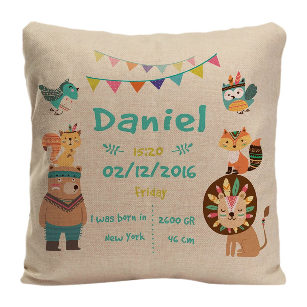 Наволочка с рисунком леса животных на заказ|Наволочки| |