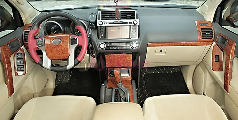 Для Toyota Land Cruiser 150 Prado LC150 FJ150 2010 2017 внутренняя деревянная крышка отделочная панель