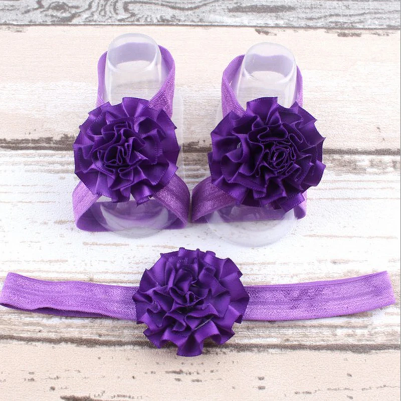Beautiful Baby Foot Flower Sandals Girls Infant Toddler Headband Accessories Hot | Детская одежда и обувь