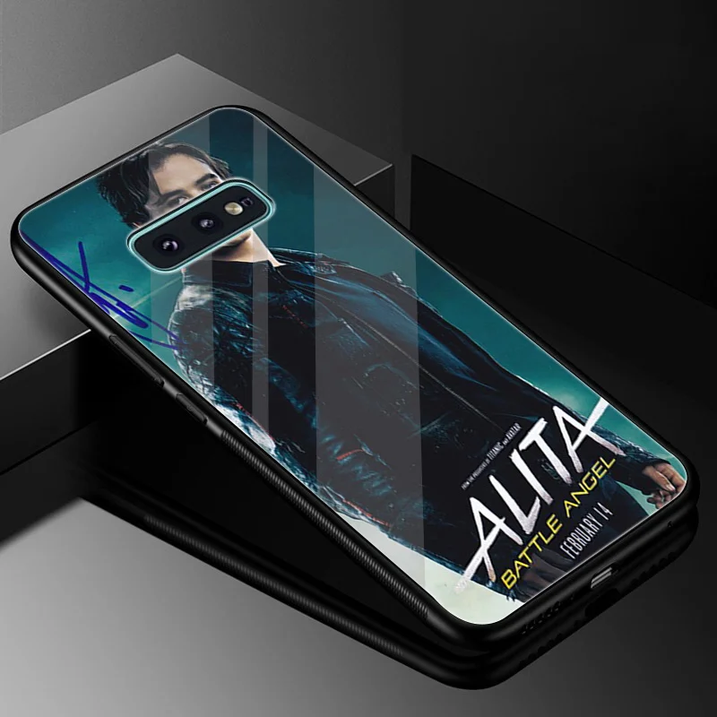 Desxz Alita Movies Glass Case TPU For Samsung Galaxy Note 8 9 S10 S7 Edge S8 S9 Plus Cover Shell | Мобильные телефоны и