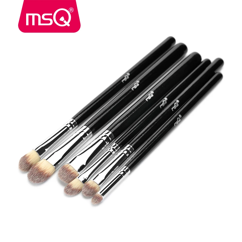 Набор кистей для макияжа MSQ 6 шт. профессиональная кисть теней век растушевка