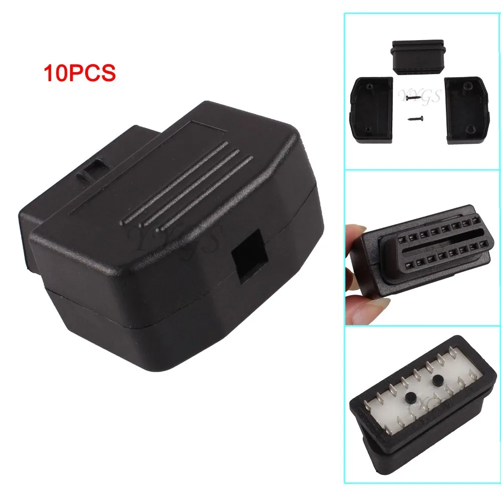 10x OBD2 OBD II 2 16 контактный разъем Женский Диагностический Инструмент Разъем +