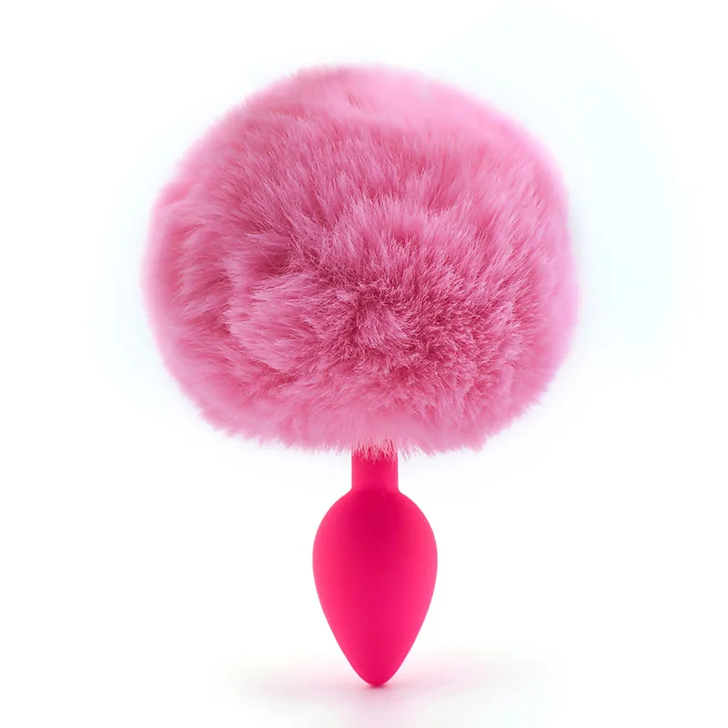 Plush Silicone Rabbit Tail Anal Plug Vibrator Expander Butt Prostate Massager Vibrating Adults Erotic Sex Toys Women Man |