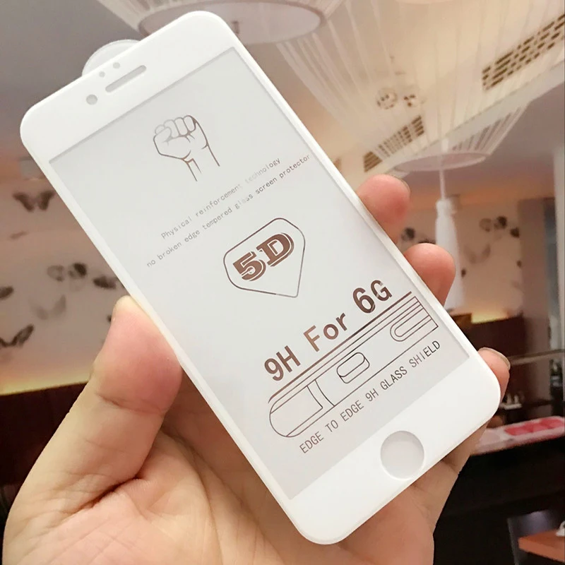 Magtim 10 шт. 5D Закаленное стекло протектор для iPhone X 7 8 PLUS 6 6s Защитная пленка XS MAX XR
