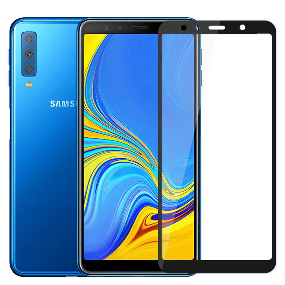 9H высококачественное защитное стекло для Samsung Galaxy A7 2018 A750 закаленное защитный