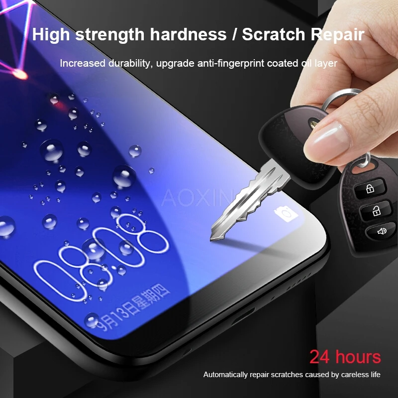 AOXIN полная Защита экрана для Huawei P10 P20 P30 lite Plus Mate 20 30 Mate20 Pro 3D мягкая пленка (не