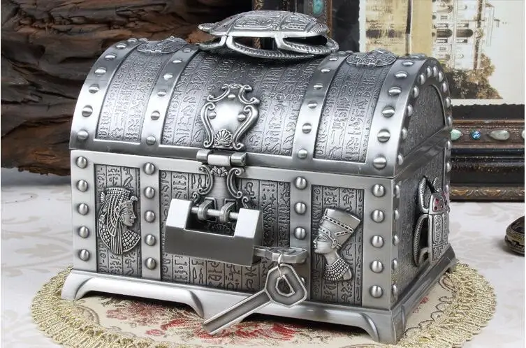 Европейская металлическая коробка для хранения ювелирных изделий, коробка для хранения ювелирных изделий, чехол для хранения 2 слоев, коробка для ювелирных украшений, настольный органайзер Z105
