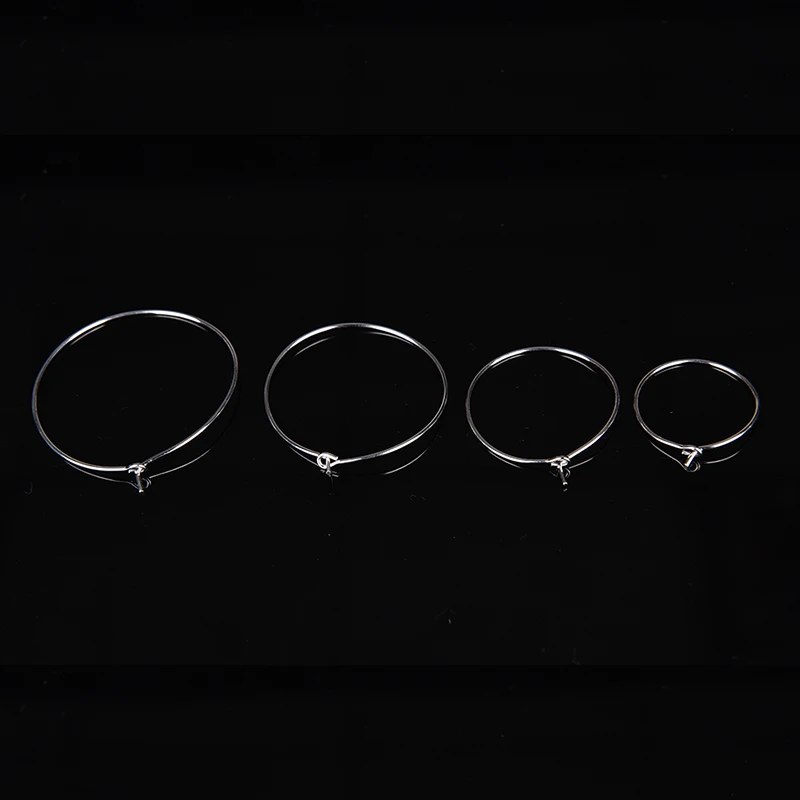 100 шт. 4 размера посеребренные кольца для украшения бокалов вина|marker organizer|marker