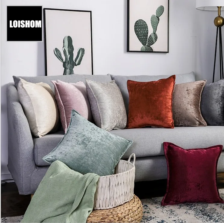 Прямая поставка Роскошный чехол для подушки домашний декор бежевая и розовая