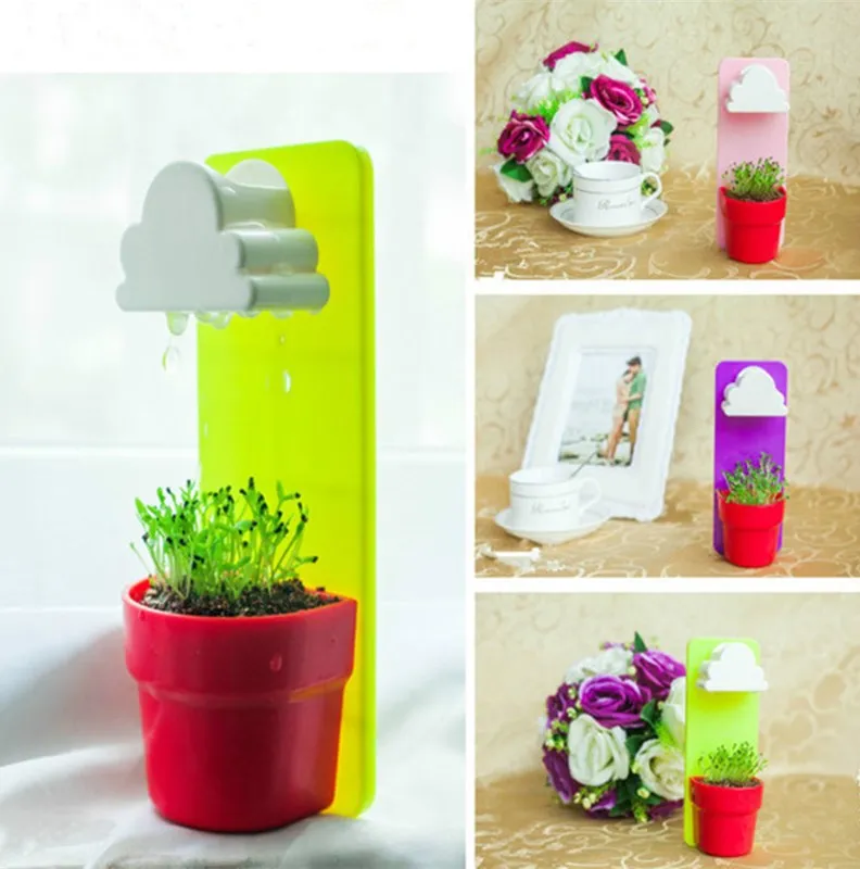 Креативные облака дождливый горшок настенный цветочный двора домашние