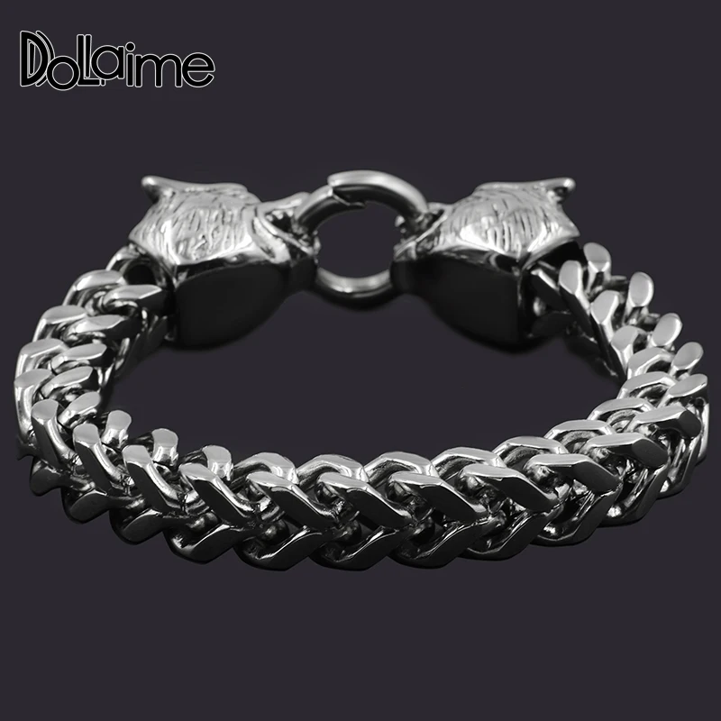 Популярный мужской браслет из нержавеющей стали серебристого цвета 22 х10 мм |