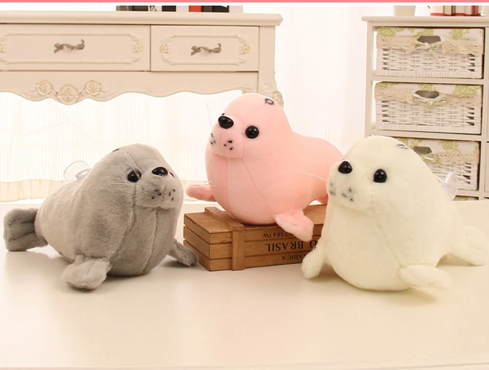 Детская плюшевая мягкая игрушка маленькое животное имитация морского льва