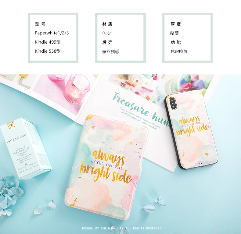 Paperwhite4 магнит PU откидная крышка для Amazon Kindle Paperwhite 1 2 3 449 558 чехол 6 дюймов электронная Книга чехол для планшета кожаный чехол