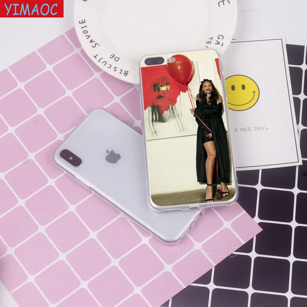 YIMAOC Rihanna Soft Case TPU Silicone Cover for iPhone 8 7 6 6S Plus 5 5S SE X XR XS 11 Pro Max Shell Cases |