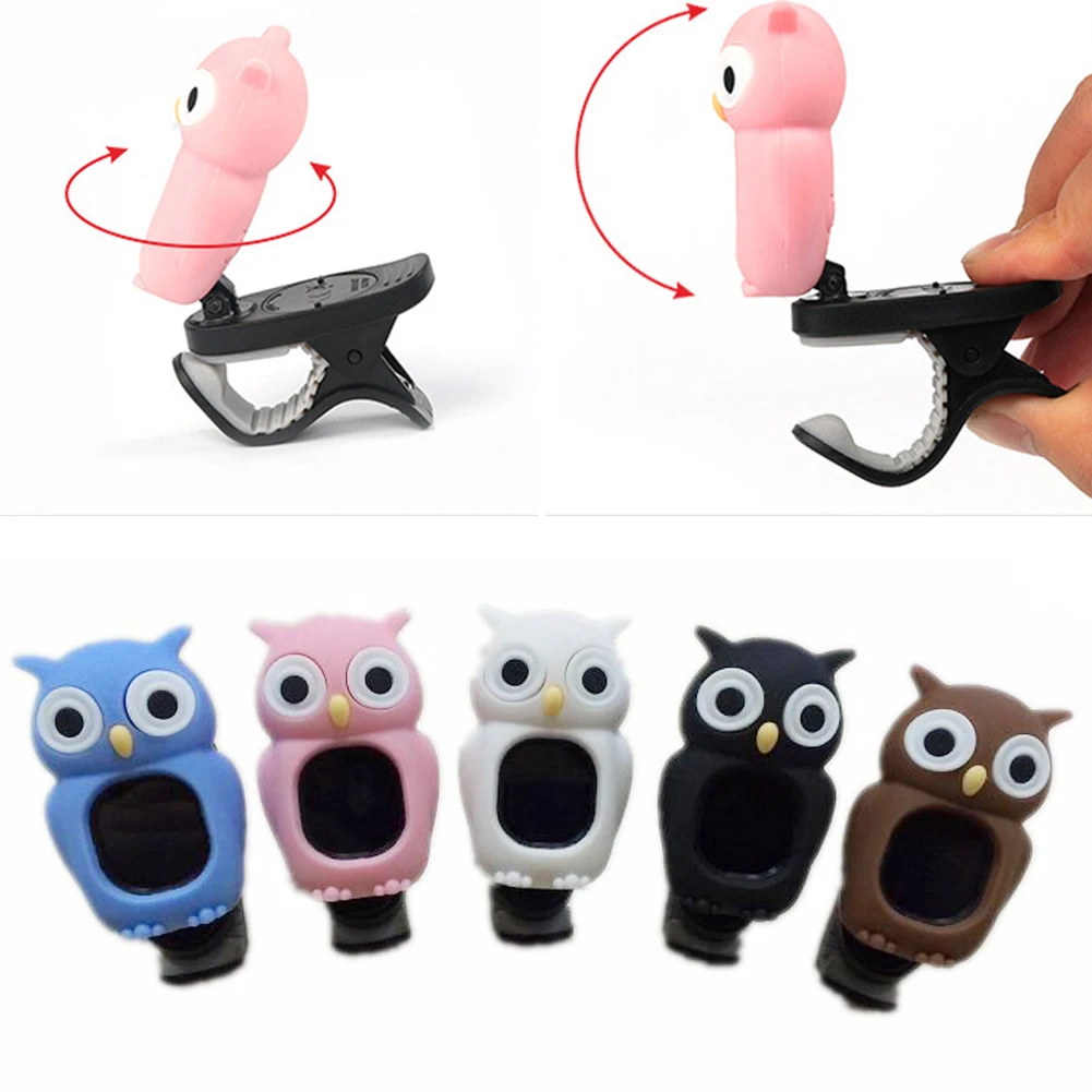 Animal Shaped ЖК тюнер гитарный клип для электронных басов Скрипка укулеле|Детали и