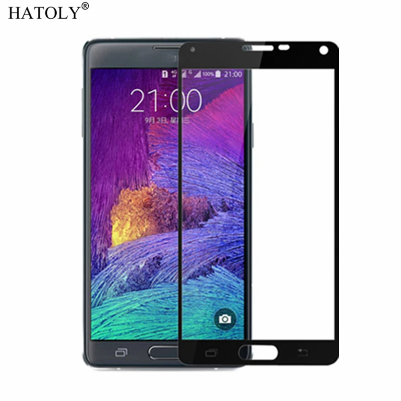 1 шт. закаленное стекло для Samsung Galaxy Note 4 защита экрана N910F полное покрытие 3D пленка