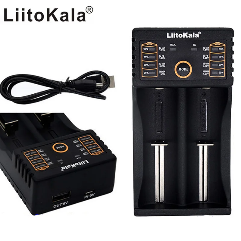 LiitoKala Оригинальное USB интеллектуальное зарядное устройство с функцией внешнего
