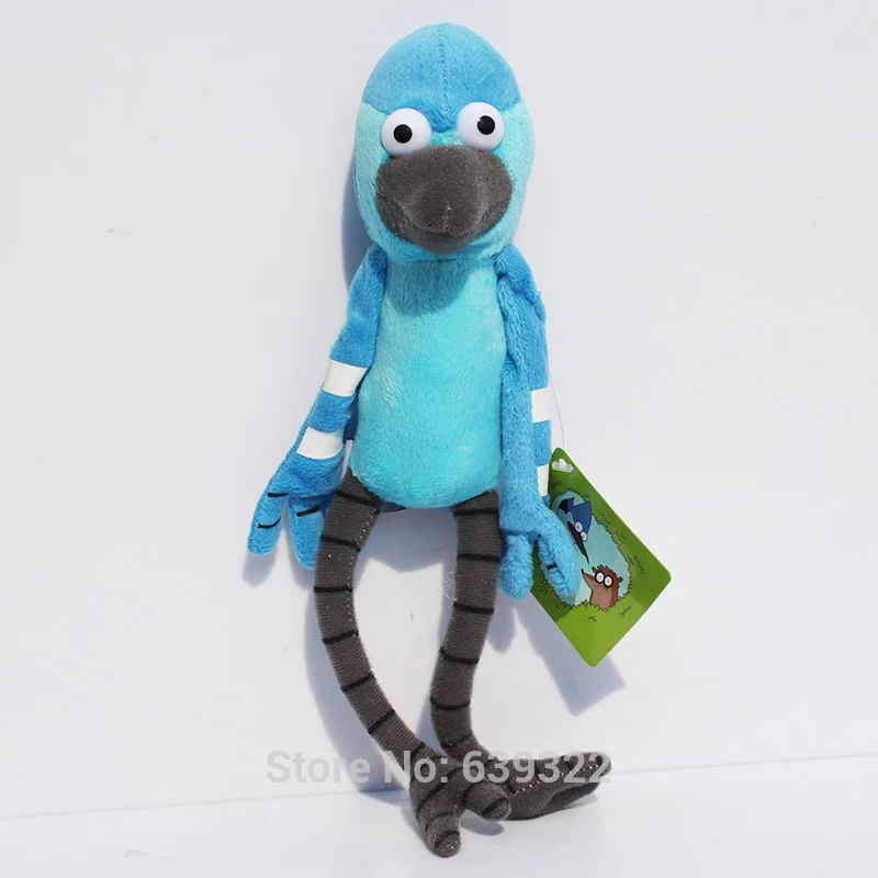 24 см 2 шт./лот аниме мультфильм обычный Rigby и Mordecai шоу Плюшевые игрушки Мягкая кукла животных