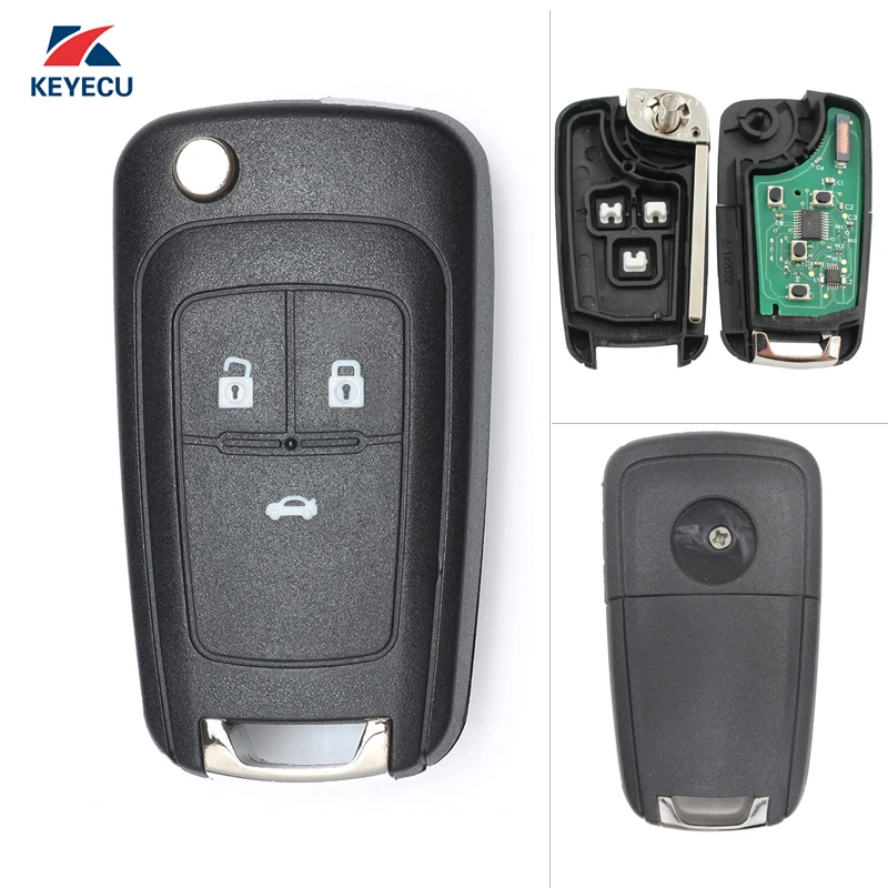 

KEYECU Replacement Remote Car Key Fob 3 Button 315/433MHz ID46 for Chevrolet Aveo Cruze Orlando 2008-2015