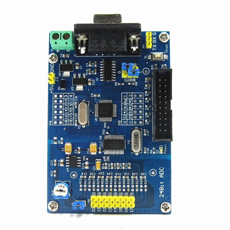 Высокоточный модуль сбора ADS1256+ STM32F103C8T6 Промышленный контроль развития обучения доска 24 бит АЦП питание