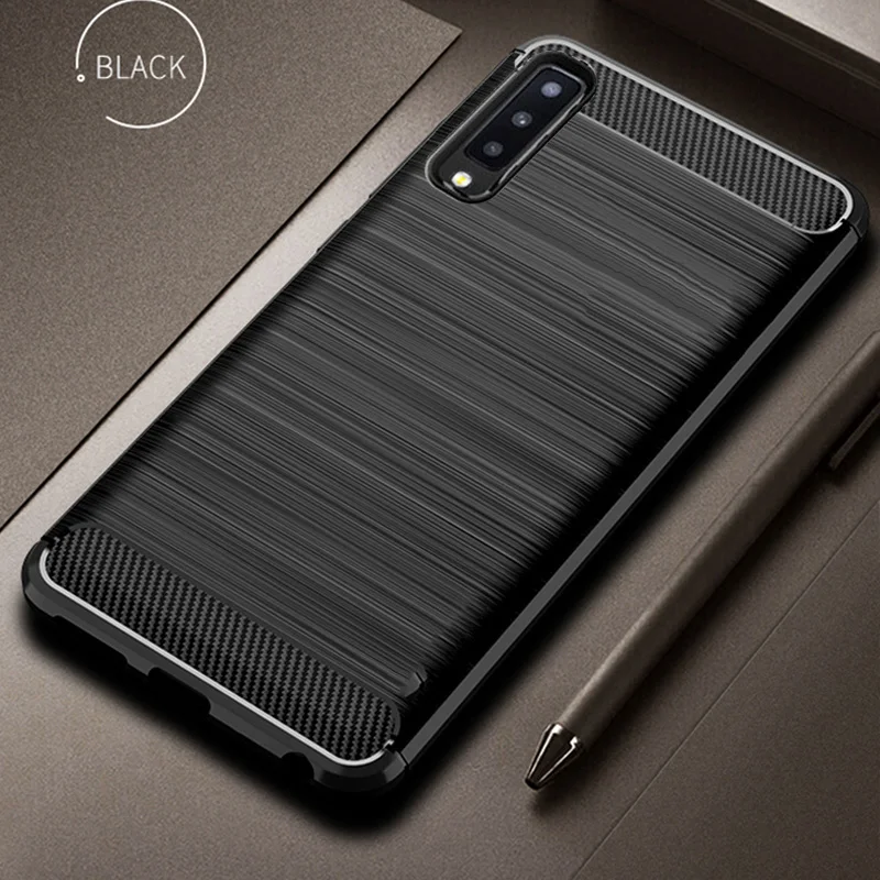 Чехол для Samsung Galaxy A7 2018 A750 противоударный bumer чехол из углеродного волокна с