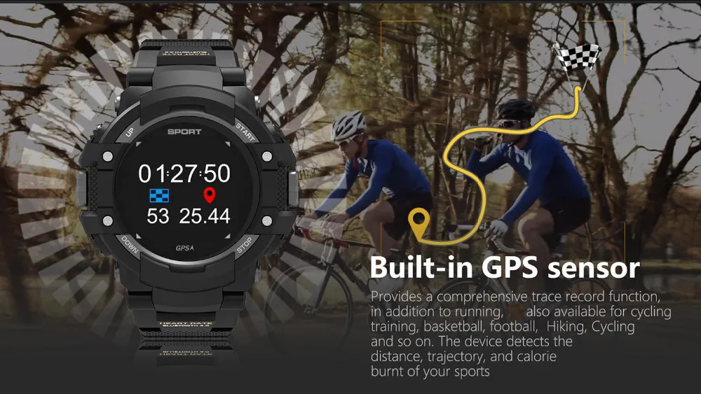 N25 уличные GPS умные часы Bluetooth Мульти спортивный термометр сердечного ритма