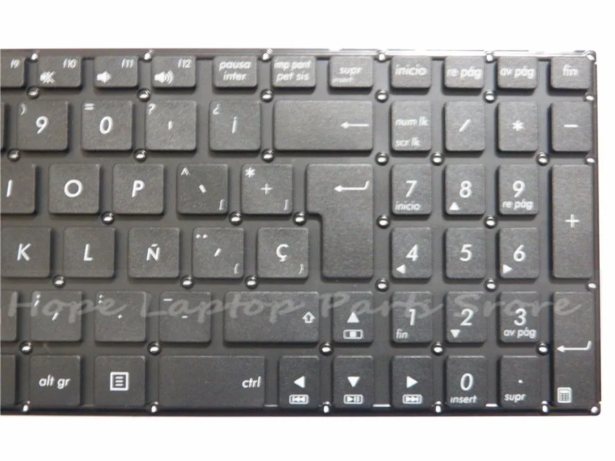 Испанская клавиатура для ASUS K55 K55A K55N K55V K55VJ K55VM K55VD K55VS K55XI черная SP-клавиатура |