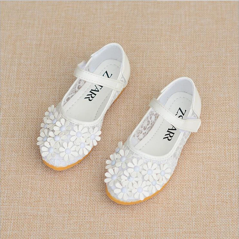 2019 весенне-летняя детская обувь для девочек с цветами принцессы удобные дышащие