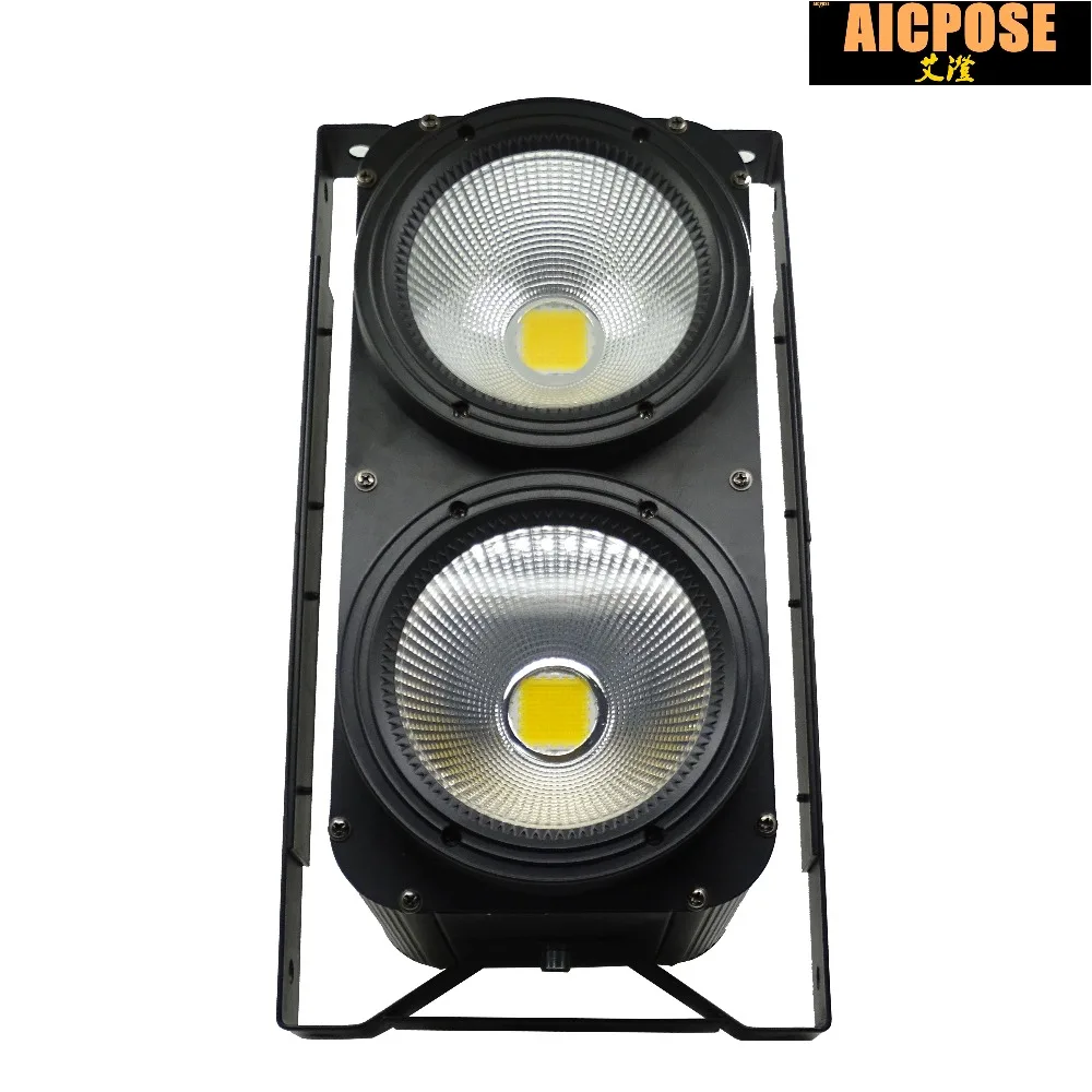 8 шт./лот 2x100 Вт Высокая мощность LED COB 2 глаза Blinder освещение сценическое клубный