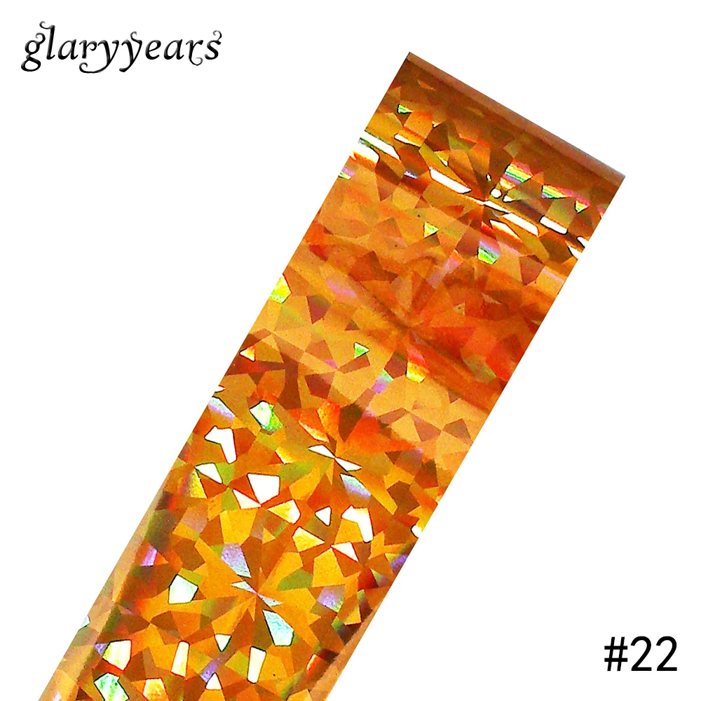 1 шт. переводная наклейка из фольги для дизайна ногтей Золотое разбитое стекло