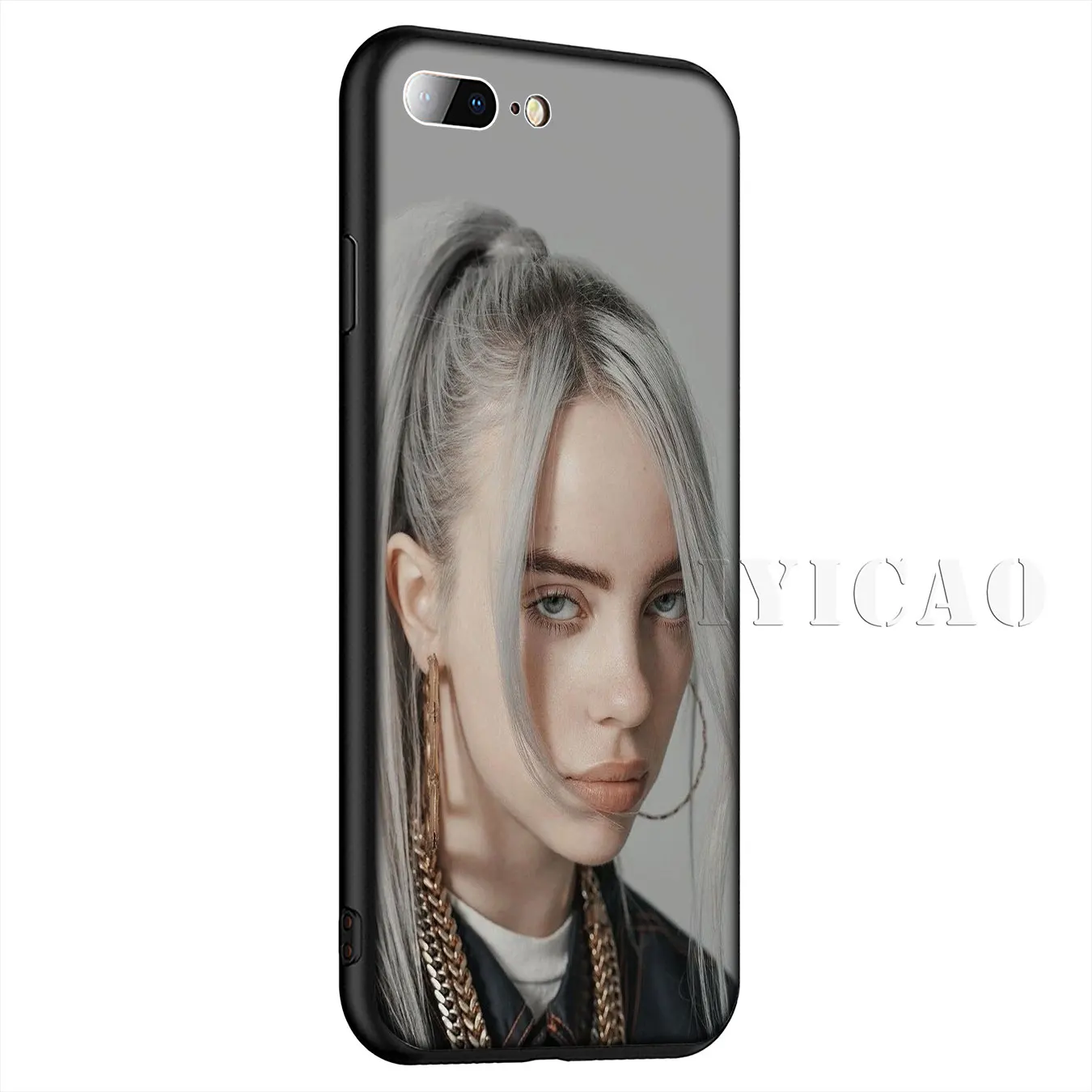 IYICAO Billie Eilish Hot Music Singer Silicone Soft Case for iPhone XR X XS Max 8 7 6 6S Plus 5 5S SE Cover |