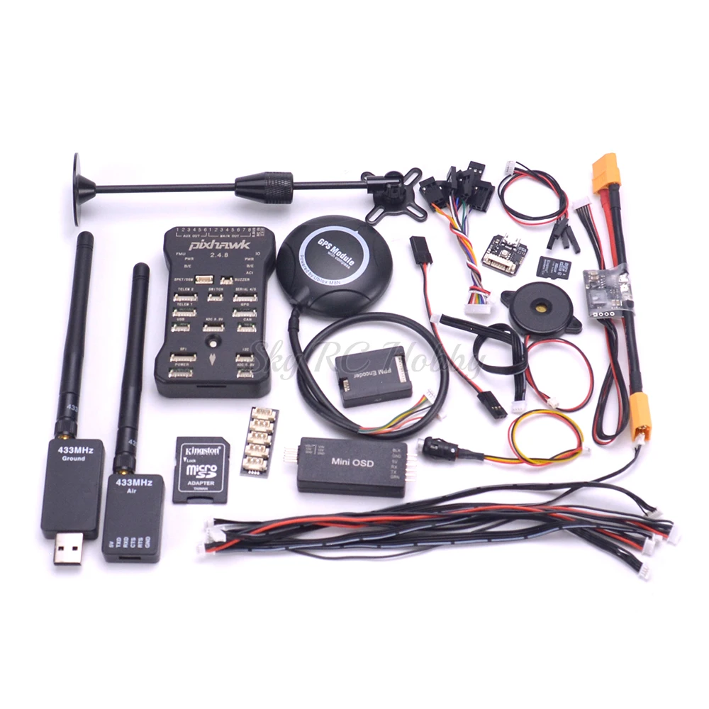 F450/S500 PCB X500 500 мм комплект кадра Quadcotper+ Pixhawk 2.4.8 32 бит Контроллер полета w/433 Телеметрия мини OSD/PPM/RGB