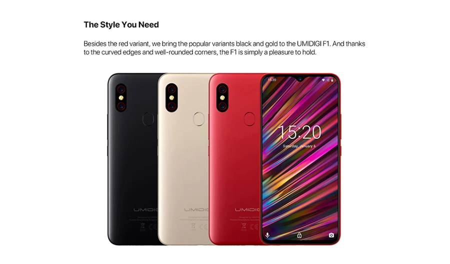 UMIDIGI F1 Android 9,0 6," капля FHD+ дисплей Helio P60 4 Гб ОЗУ 128 Гб ПЗУ 5150 мАч 18 Вт Быстрая зарядка смартфон NFC 16 мп телефон