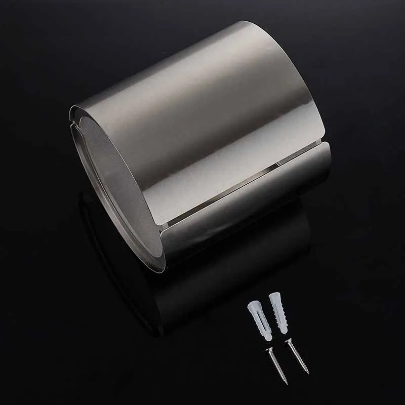 Stainless steel brushed bathroom toilet hanging waterproof creative transparent hand towel tissue box | Дом и сад
