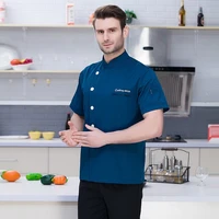 chefs jacket cooks clothing waiter uniform restaurant food service breathable single breasted kitchen workwear chef uniforms