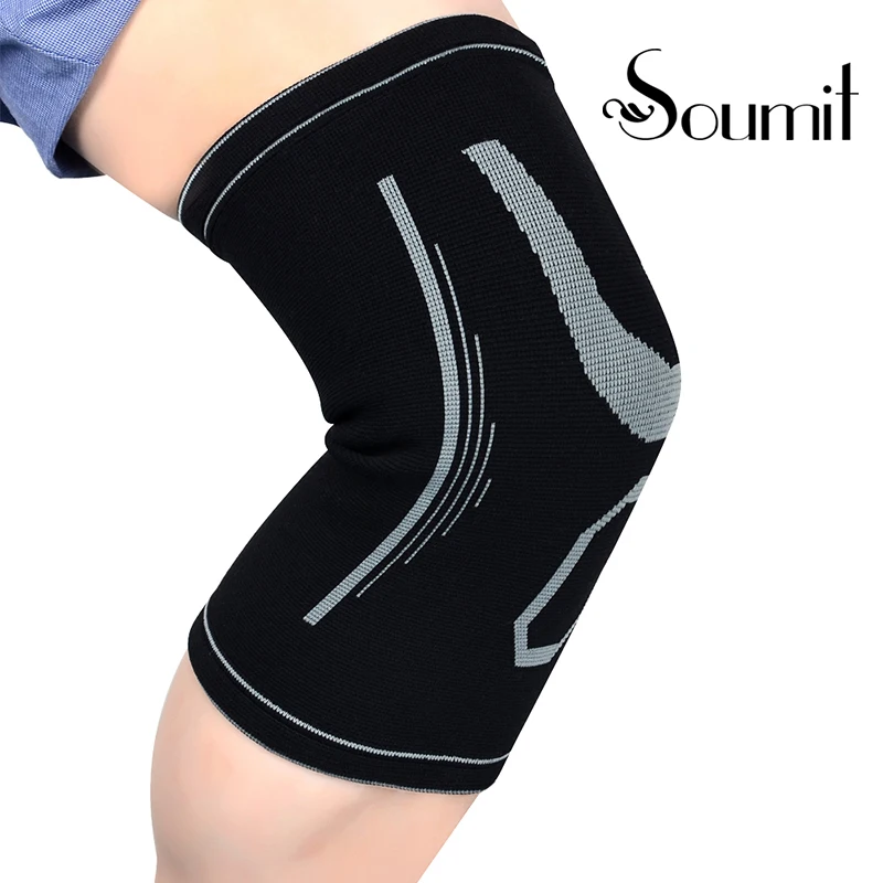Soumit 1 шт. 3D наколенники для бега Эластичные Спортивные Компрессионные вставки