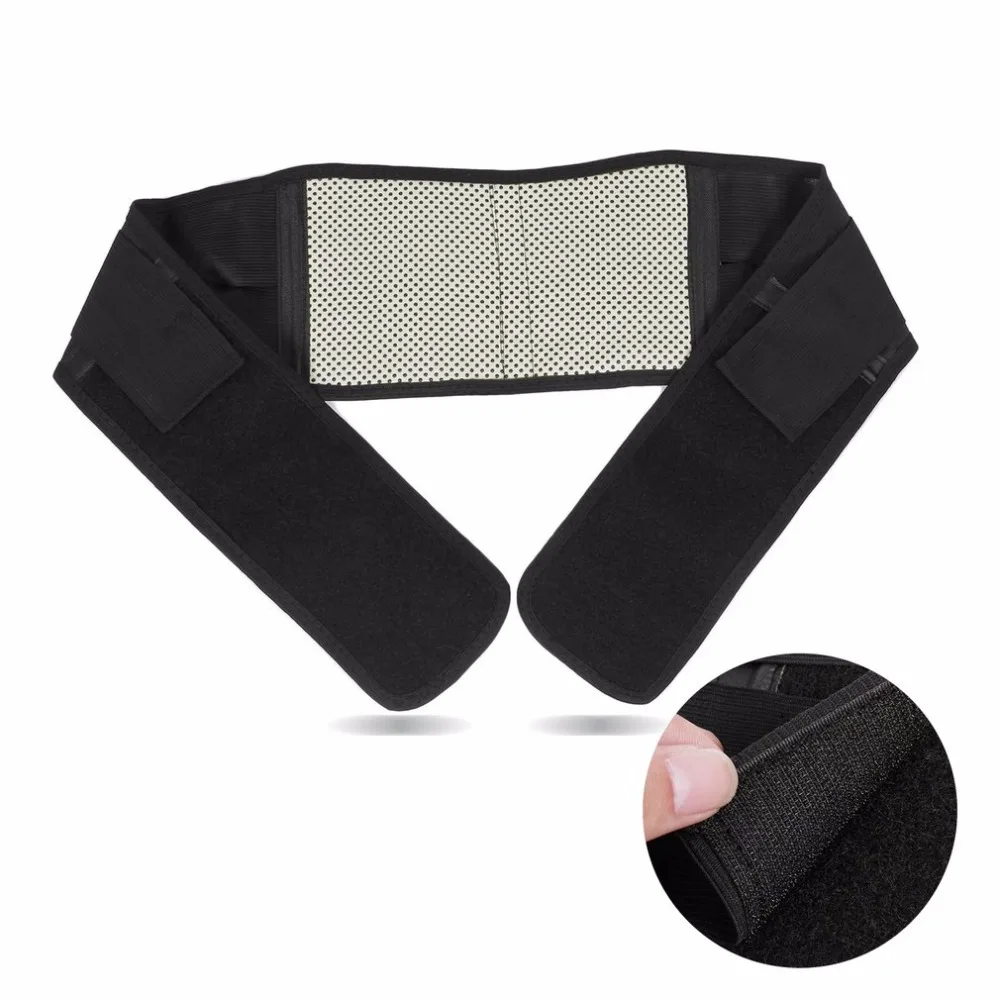 

new Hot Selling 1pcs Self-heating Tourmaline Magnetic Belt Lumbar Support Brace Double Banded Adjustable Pad