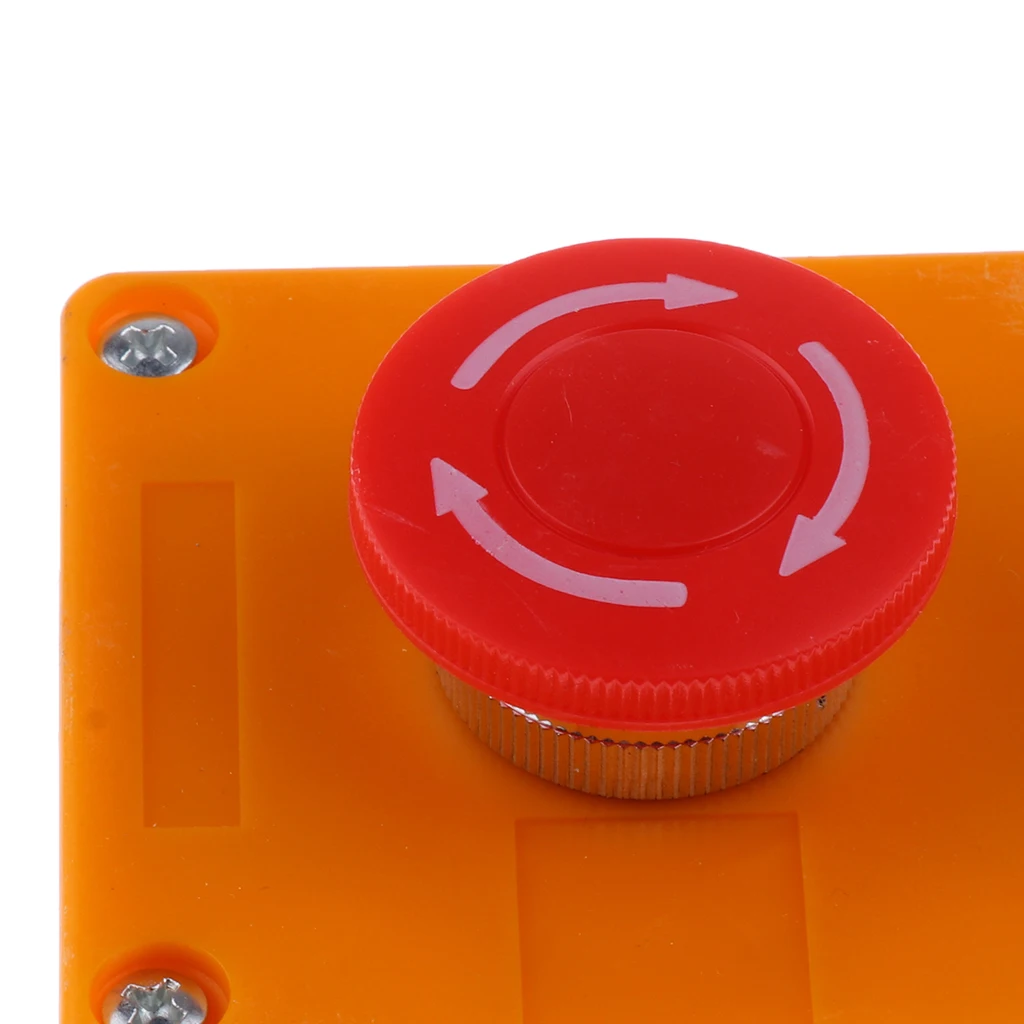 220V 3A Latching NC Emergency Stop Red Mushroom Push Button Switch Station | Строительство и ремонт
