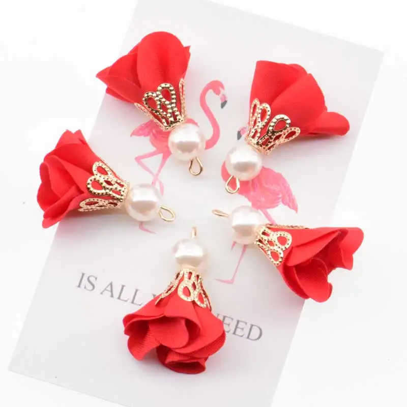 30mm(10pcs/lot) Mix Bead Cap flower Tassels /jewelry accessories/ Accessories For Jewelry Diy Making Supplies bracelet necklace | Украшения