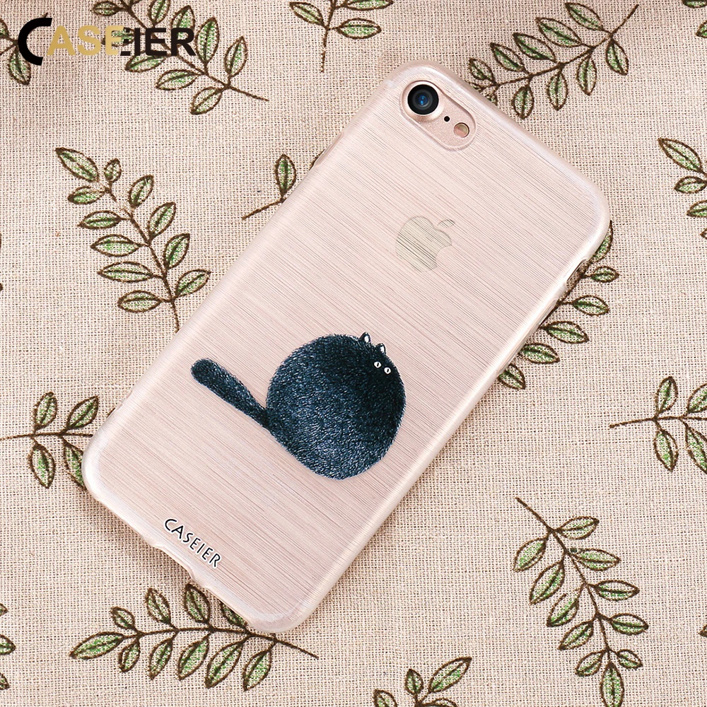 Чехол для телефона CASEIER Relief чехол iPhone 5 5S SE силиконовый прозрачный мягкий из ТПУ