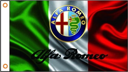 Автомобильный флаг alfa romeo Banner 3ftx5ft 100% полиэстер 07|Флаги баннеры и аксессуары| |