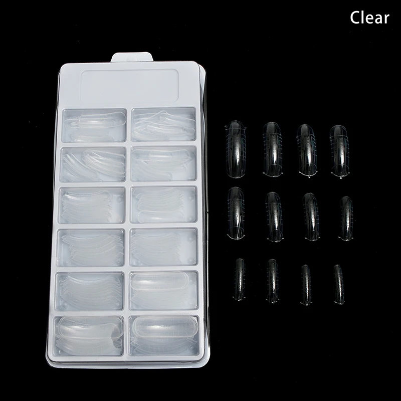 Shellhard 120pcs/box Professional Dual System Nail Form 12 Sizes Clear Forms Mold Model False Tips For Tools | Красота и здоровье