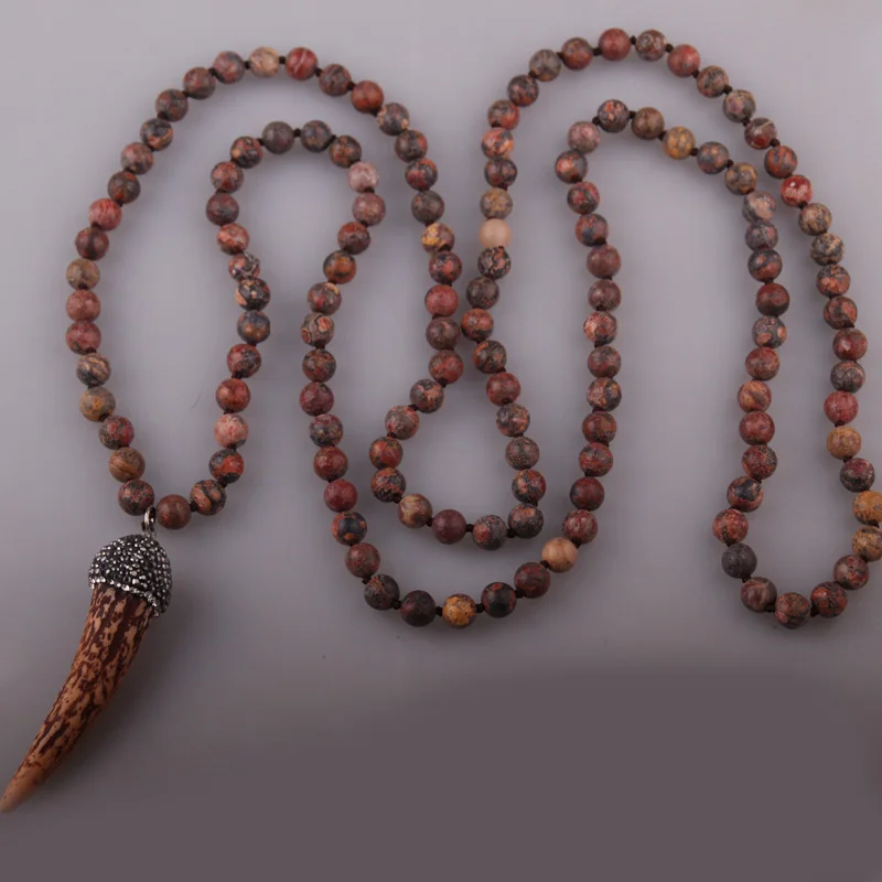 MOODPC модное богемное этническое ювелирное изделие с узлом длинное ожерелье