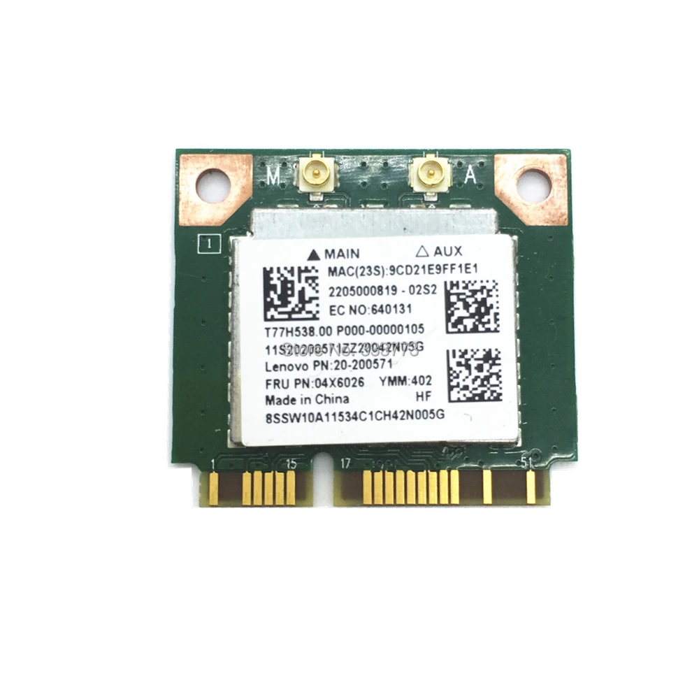 802.11ac 433 Мбит/с RTL8821AE WiFi двухдиапазонный подходит для Bluetooth 4 0 карты FRU: 04X6026 Lenovo C40-30